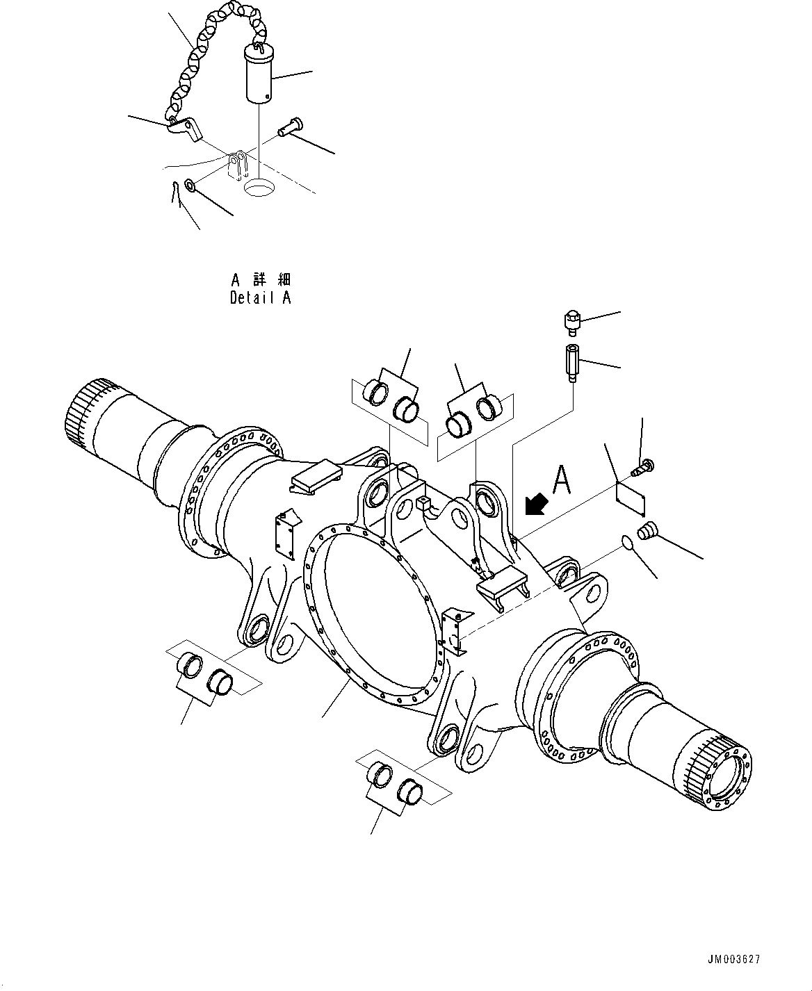 Axle Assembly, For Extreme Cold Area Specification (-40 deg C) 562-22-30704 KOMATSU