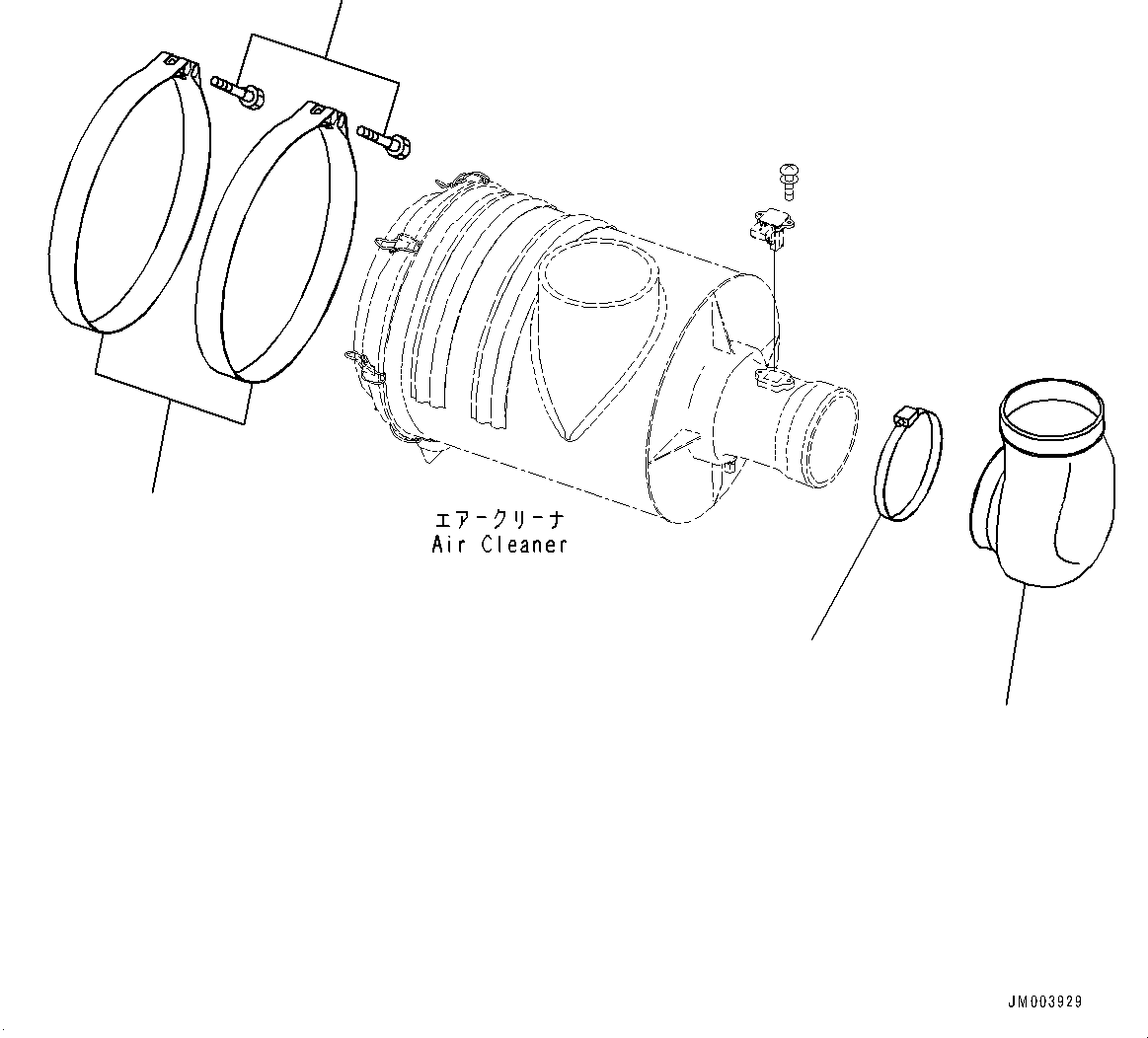 Воздуховод 56D-02-32580 KOMATSU