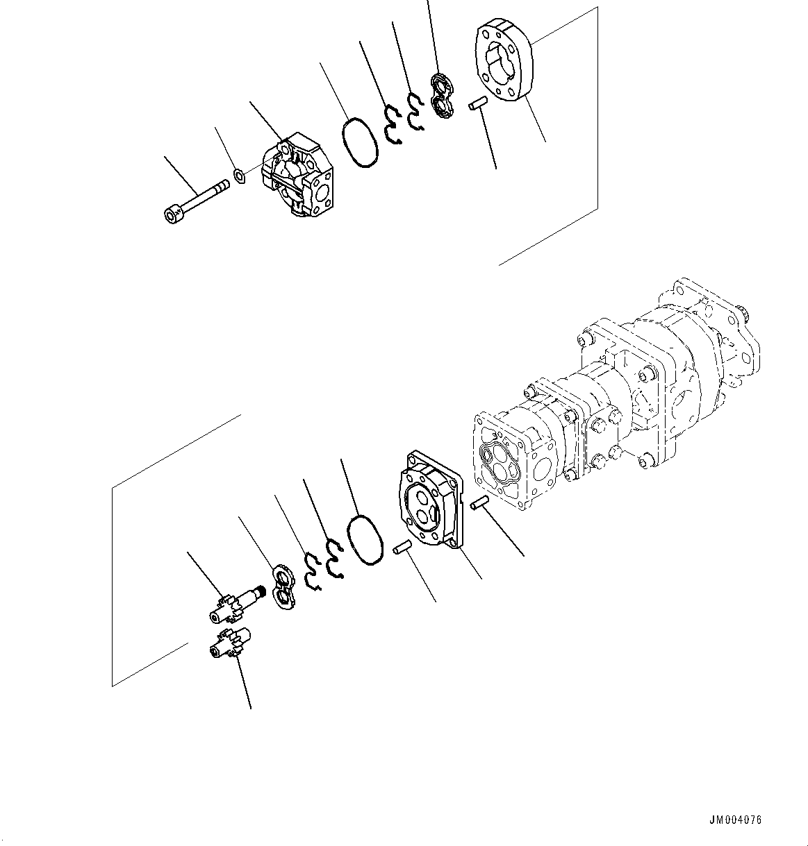 Pump Assembly, Gear (SAR 12) 705-12-22741 KOMATSU