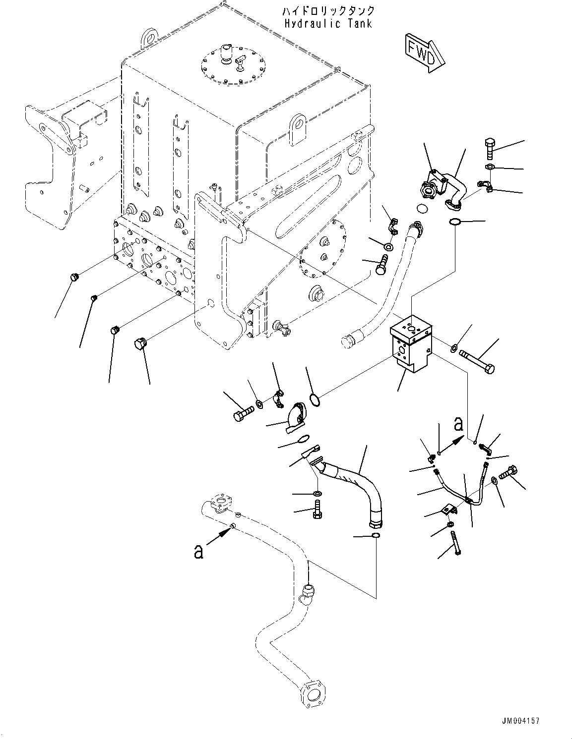 Valve Assembly, Brake Control, Front AHEF8282 KOMATSU