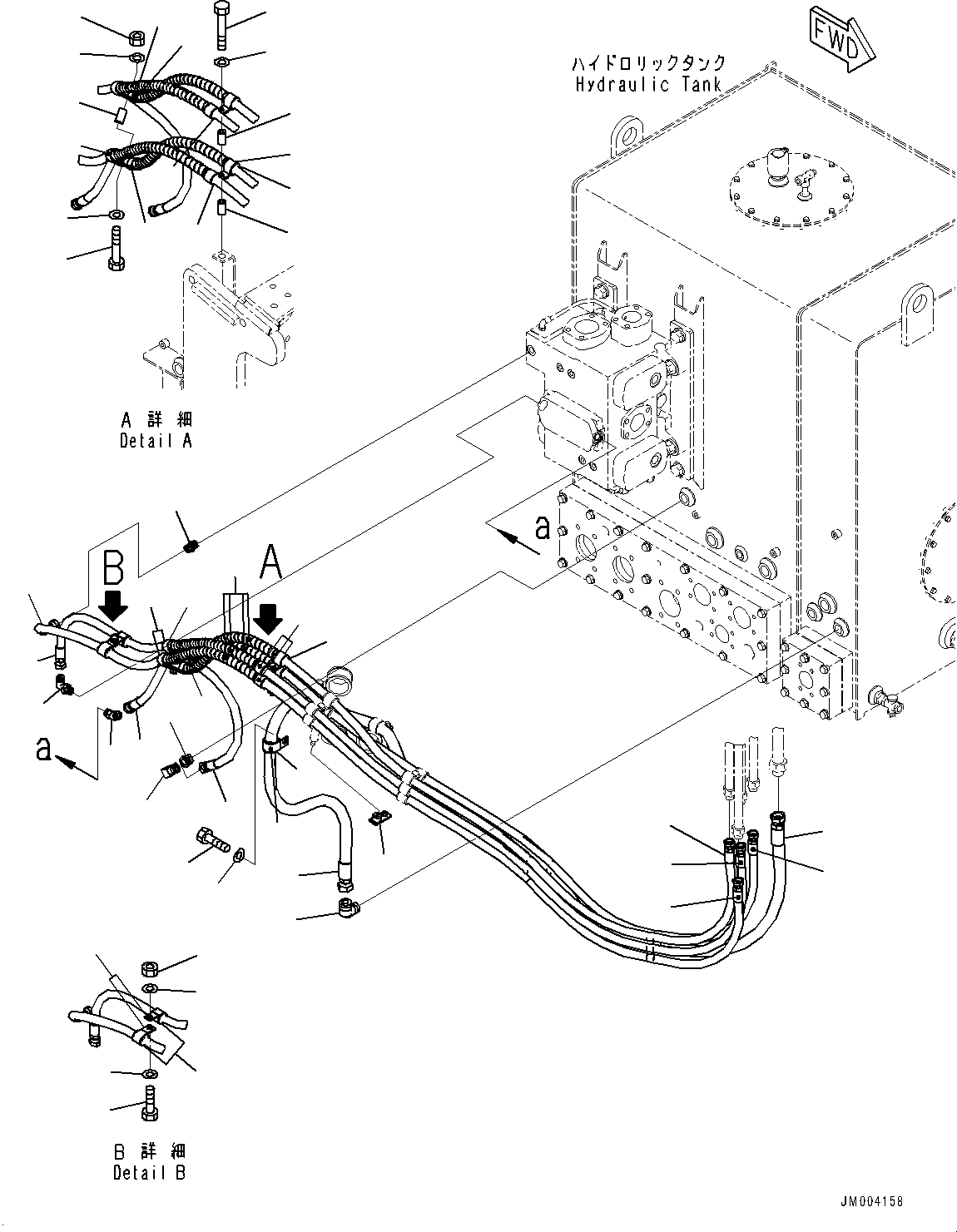 Шланг с торцевым уплотнением 02765-20633 KOMATSU