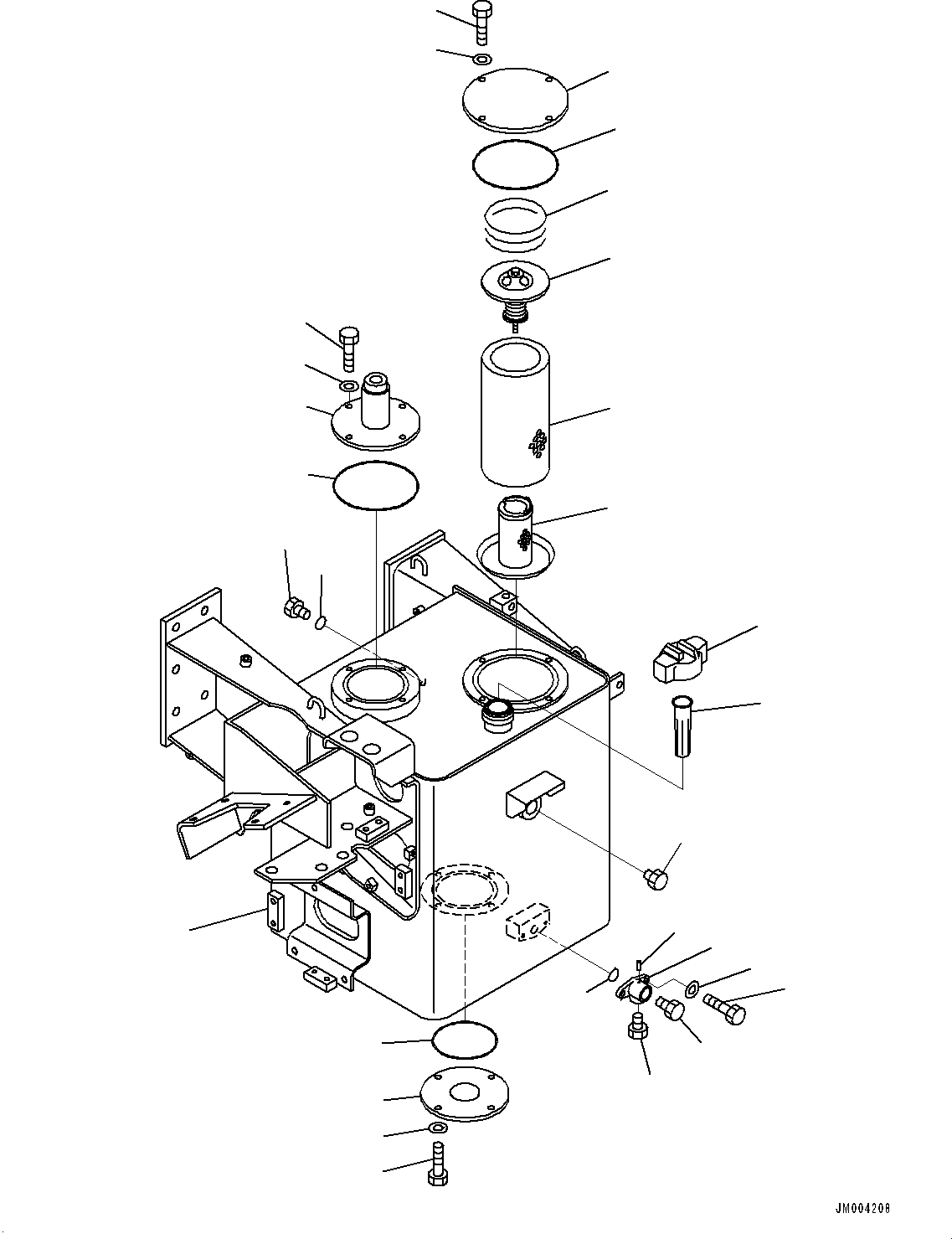 Tank Assembly, Hydraulic Oil 566-60-82300 KOMATSU