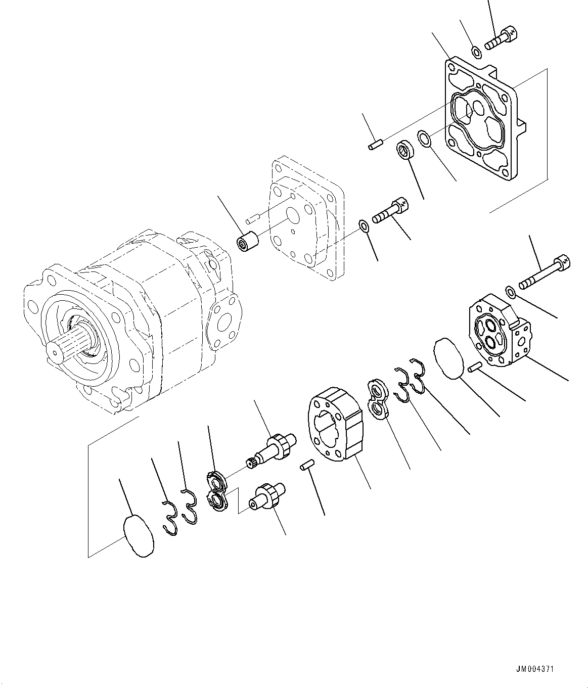 Pump Assembly, Gear (SAR 18) 705-22-25090 KOMATSU