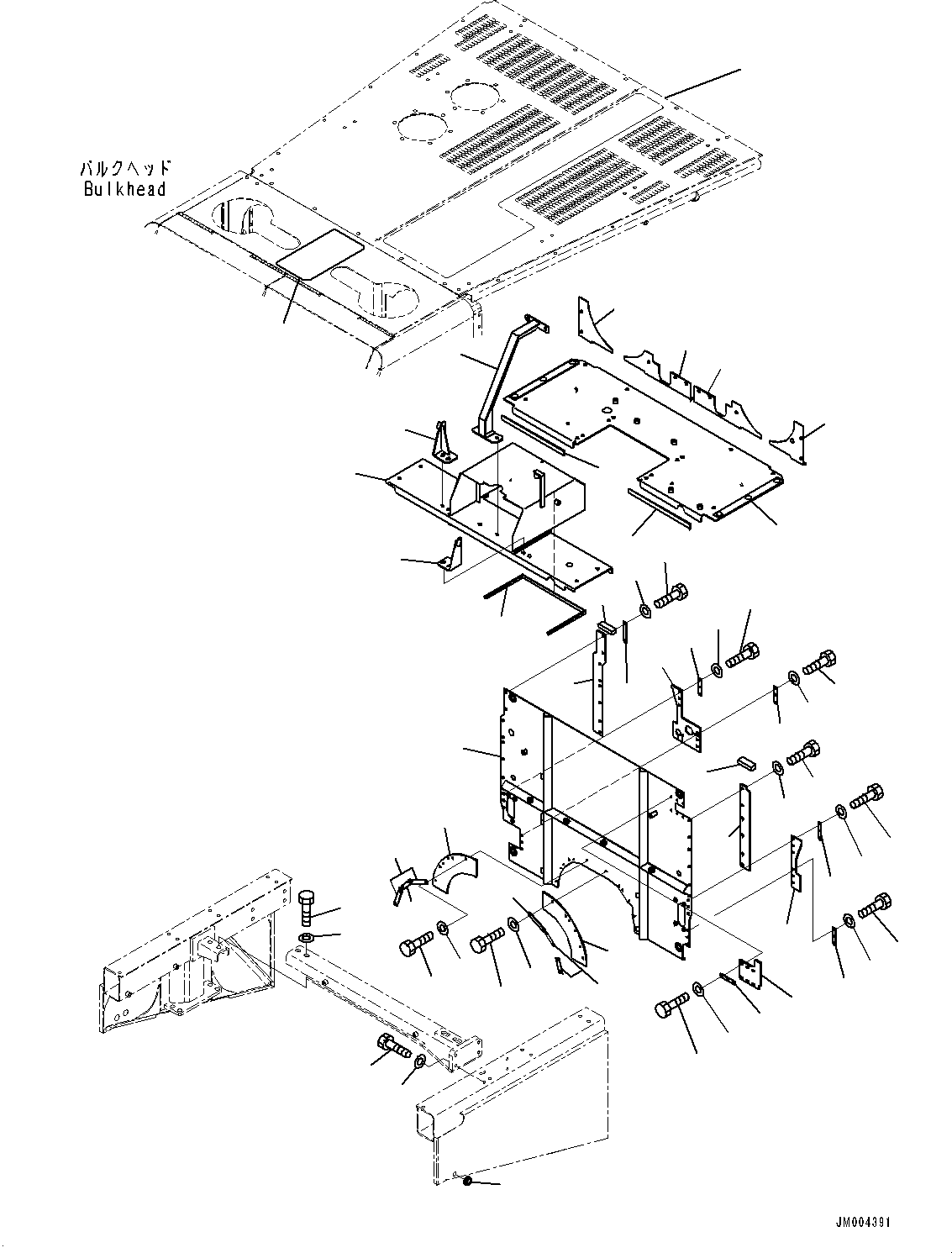 Rubber, R.H. 427-Z89-3690 KOMATSU