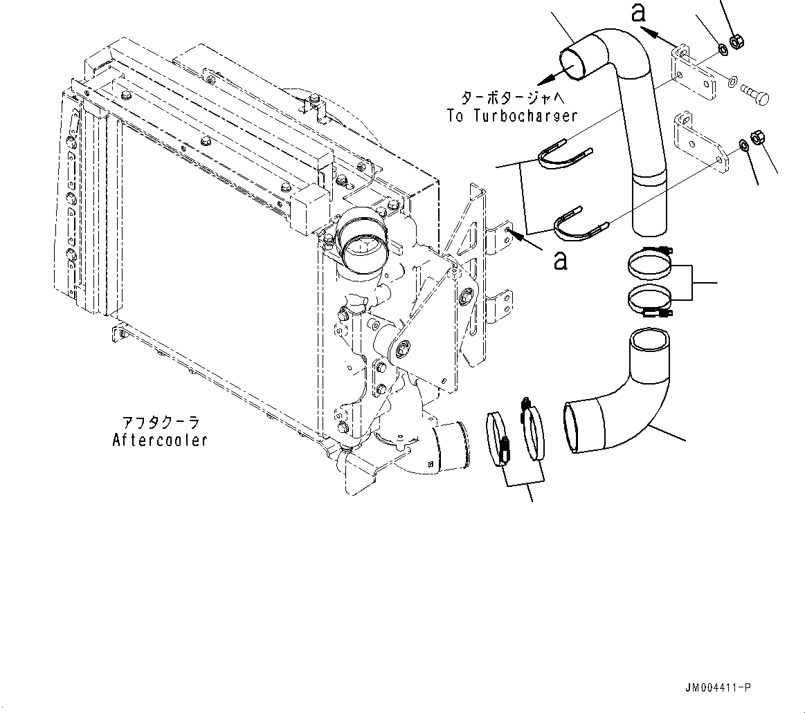 Шланг 56B-02-3A170 KOMATSU
