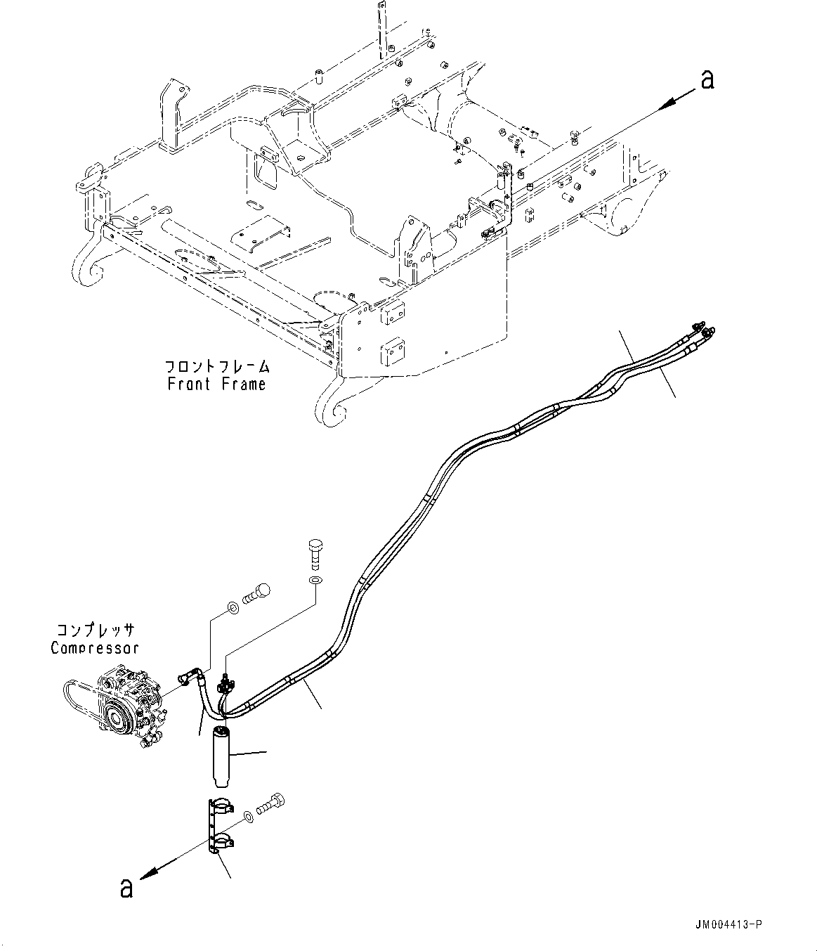 Шланг 56B-07-3A110 KOMATSU