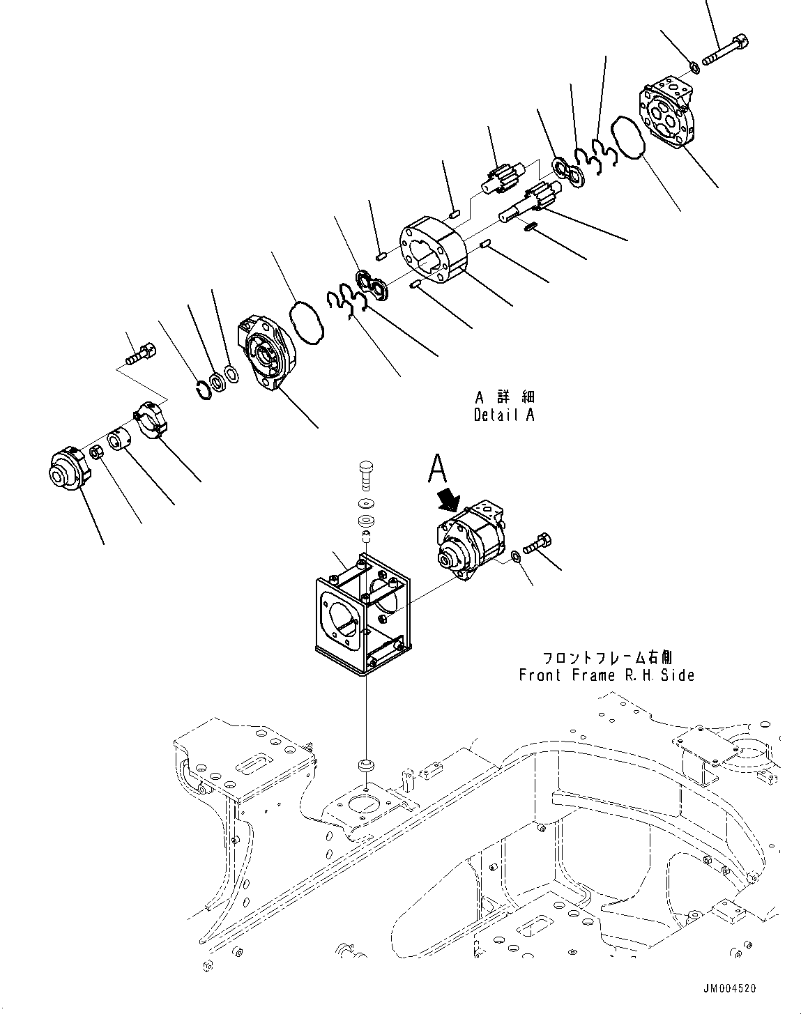 Кронштейн в сборе (705-18-02810) KOMATSU