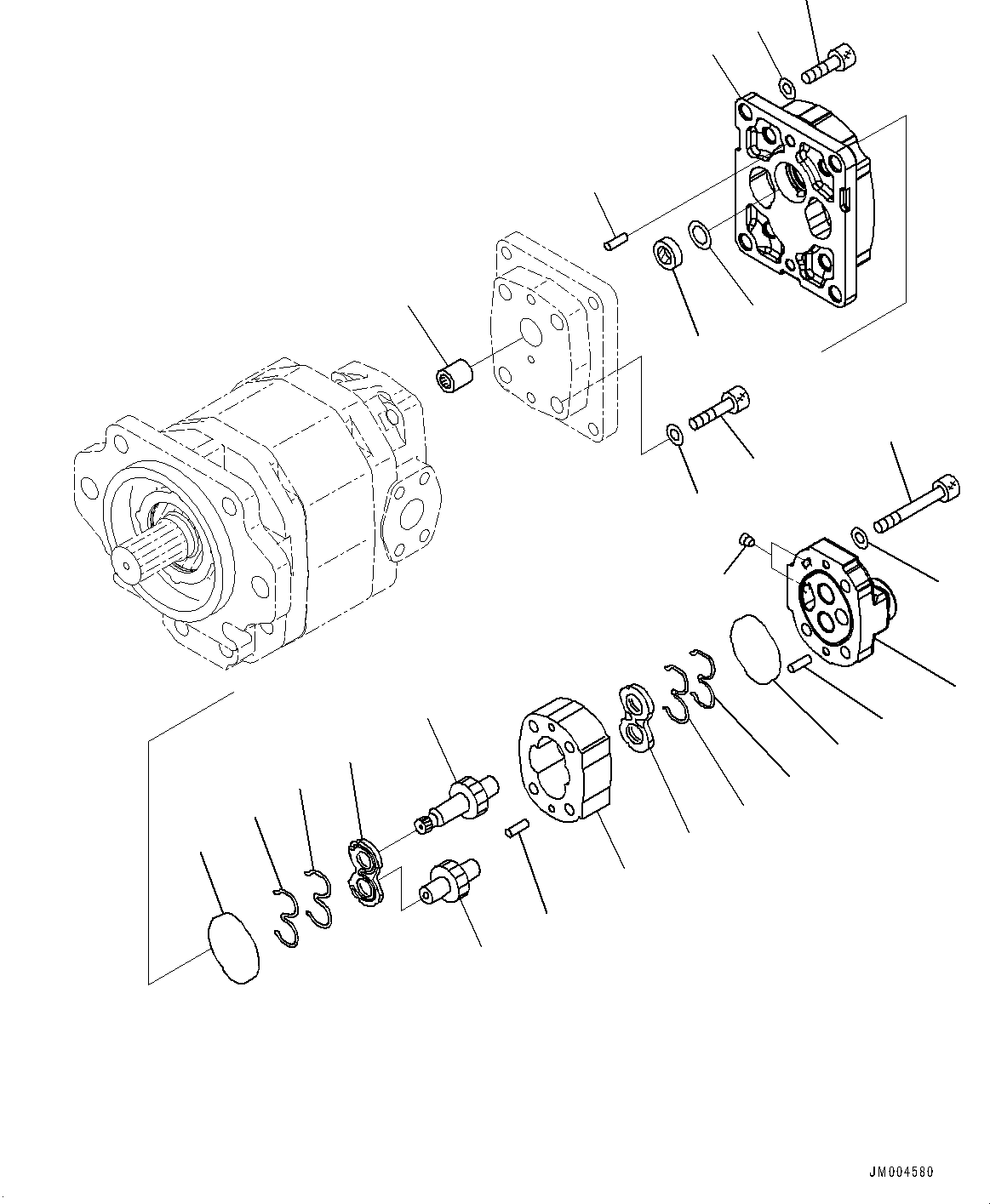 Pump Assembly, Gear (SAR 25) 705-22-28310 KOMATSU