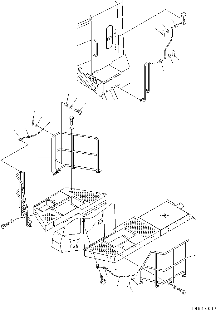 HANDRAIL,R.H. 428-54-25124 KOMATSU