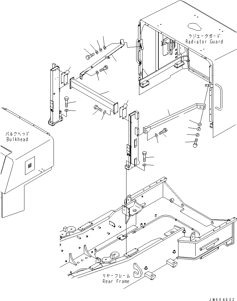 ANGLE,R.H. 428-54-25941 KOMATSU
