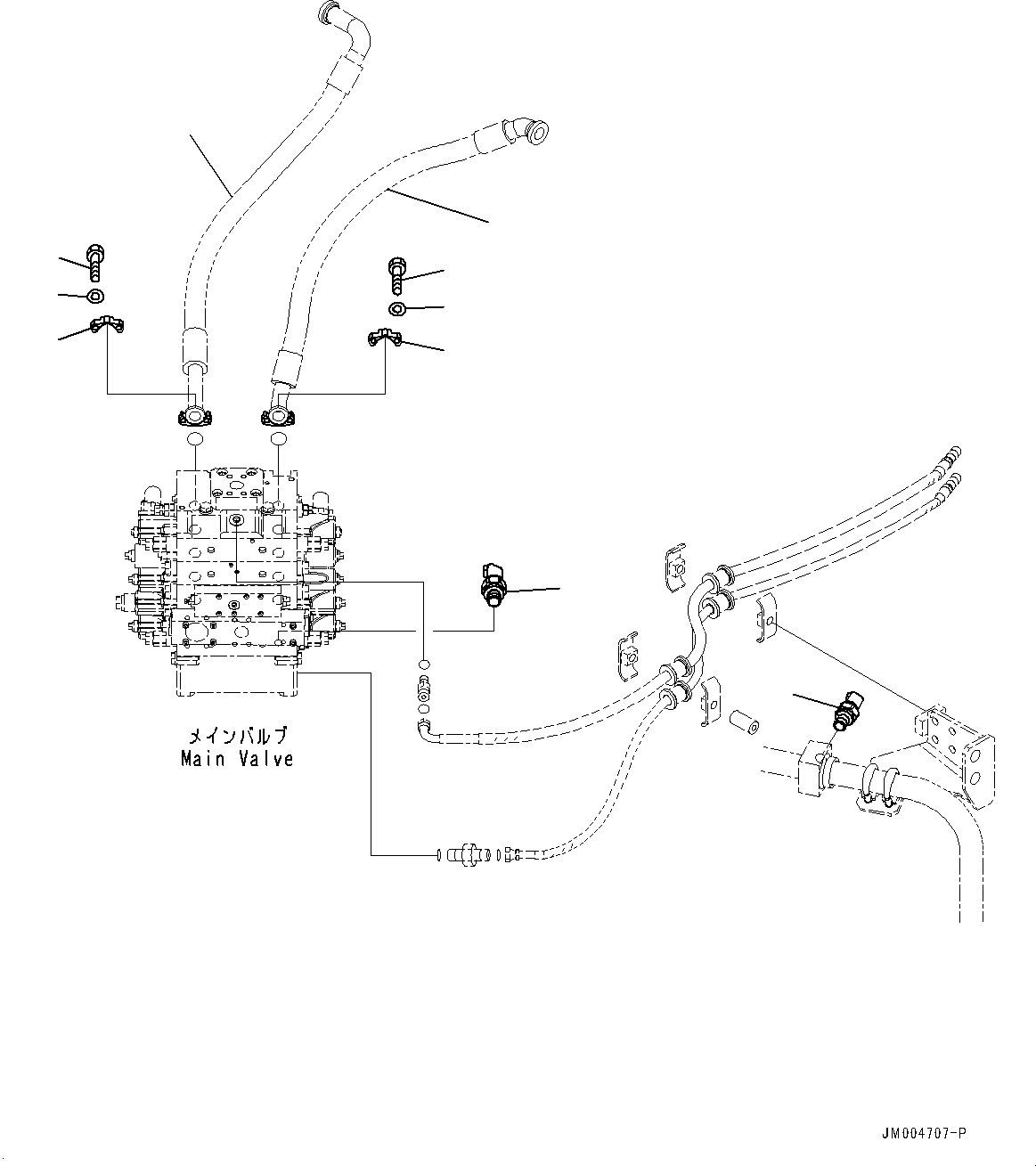 Hose(Hydraulic Piping,Hose, L.H.) (426-879-3972) KOMATSU
