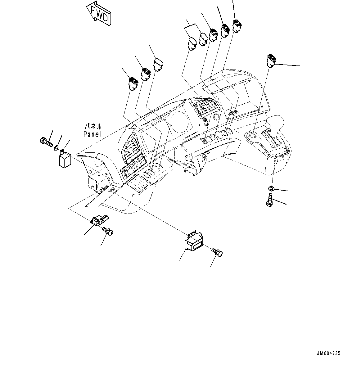 Switch Assembly, AISS 56D-06-33761 KOMATSU