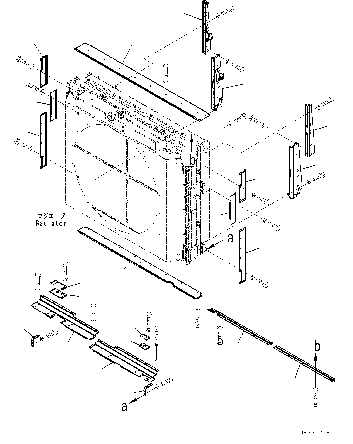 Baffle Assembly, Upper,L.H. 42C-03-15411 KOMATSU