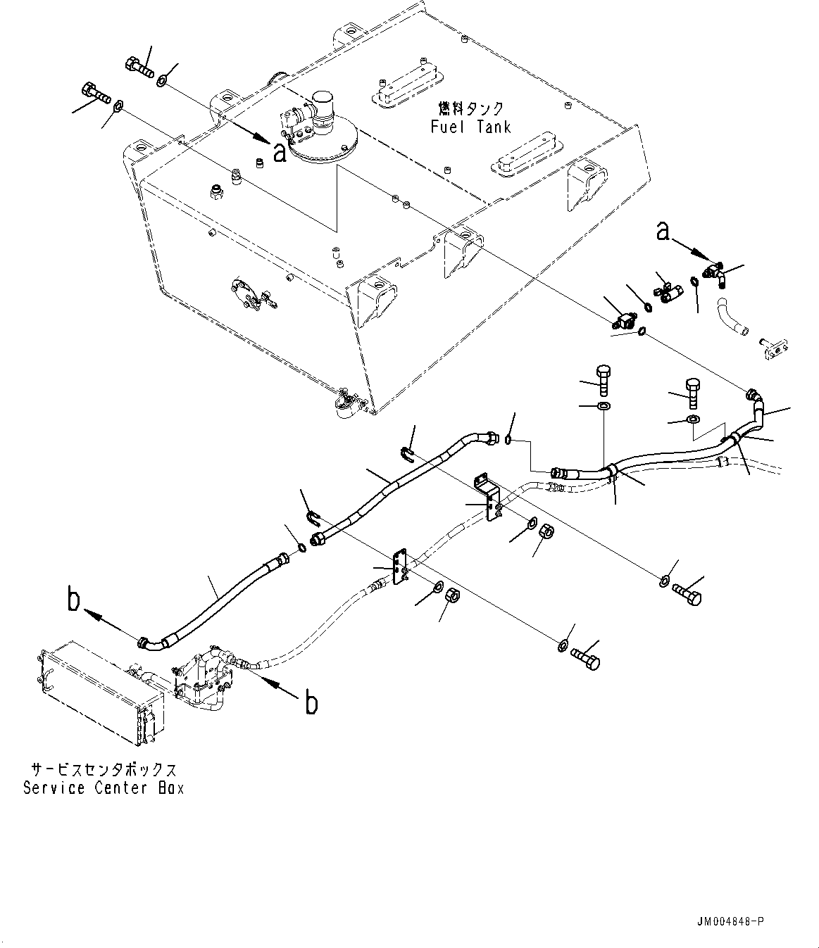 Шланг с торцевым уплотнением 02767-00615 KOMATSU