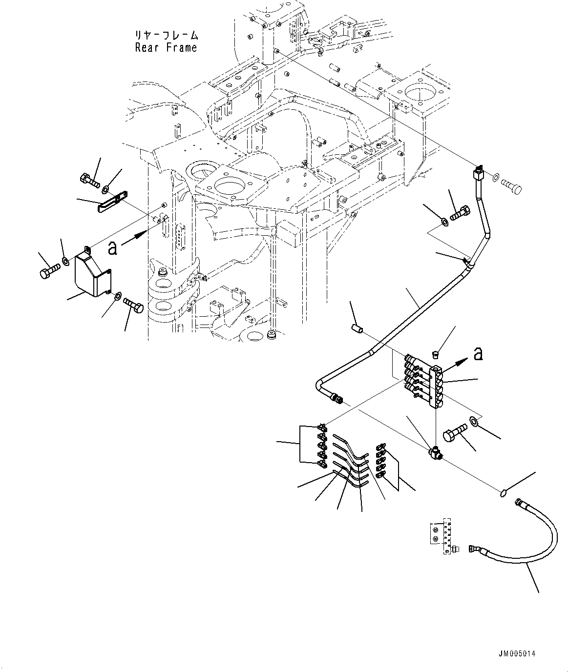 Шланг с торцевым уплотнением 02755-004A8 KOMATSU