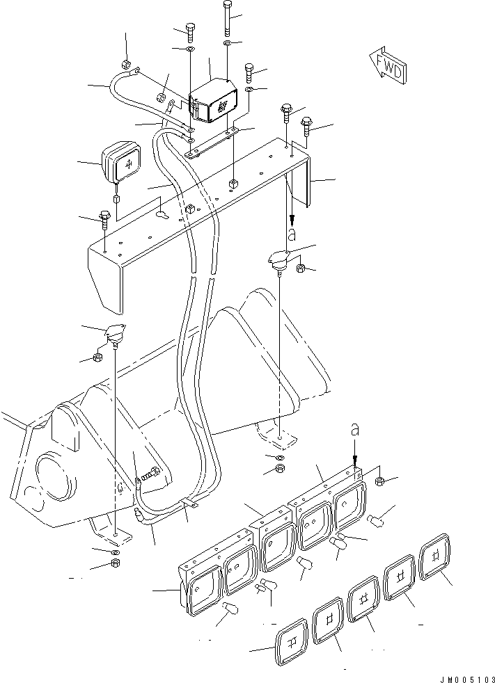 Кабель 567-06-71180 KOMATSU
