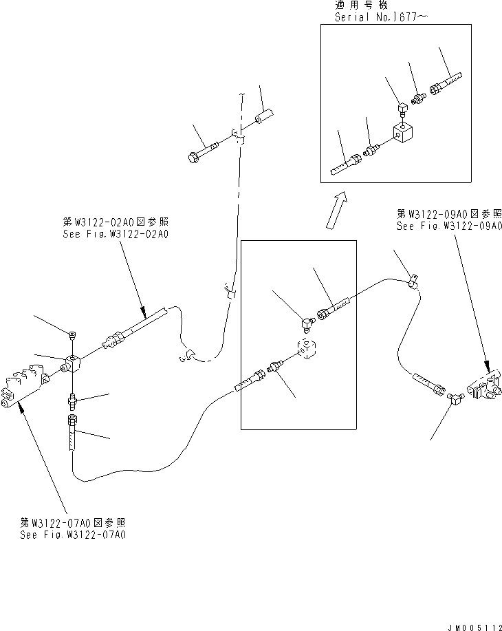 Шланг 07121-40212 KOMATSU