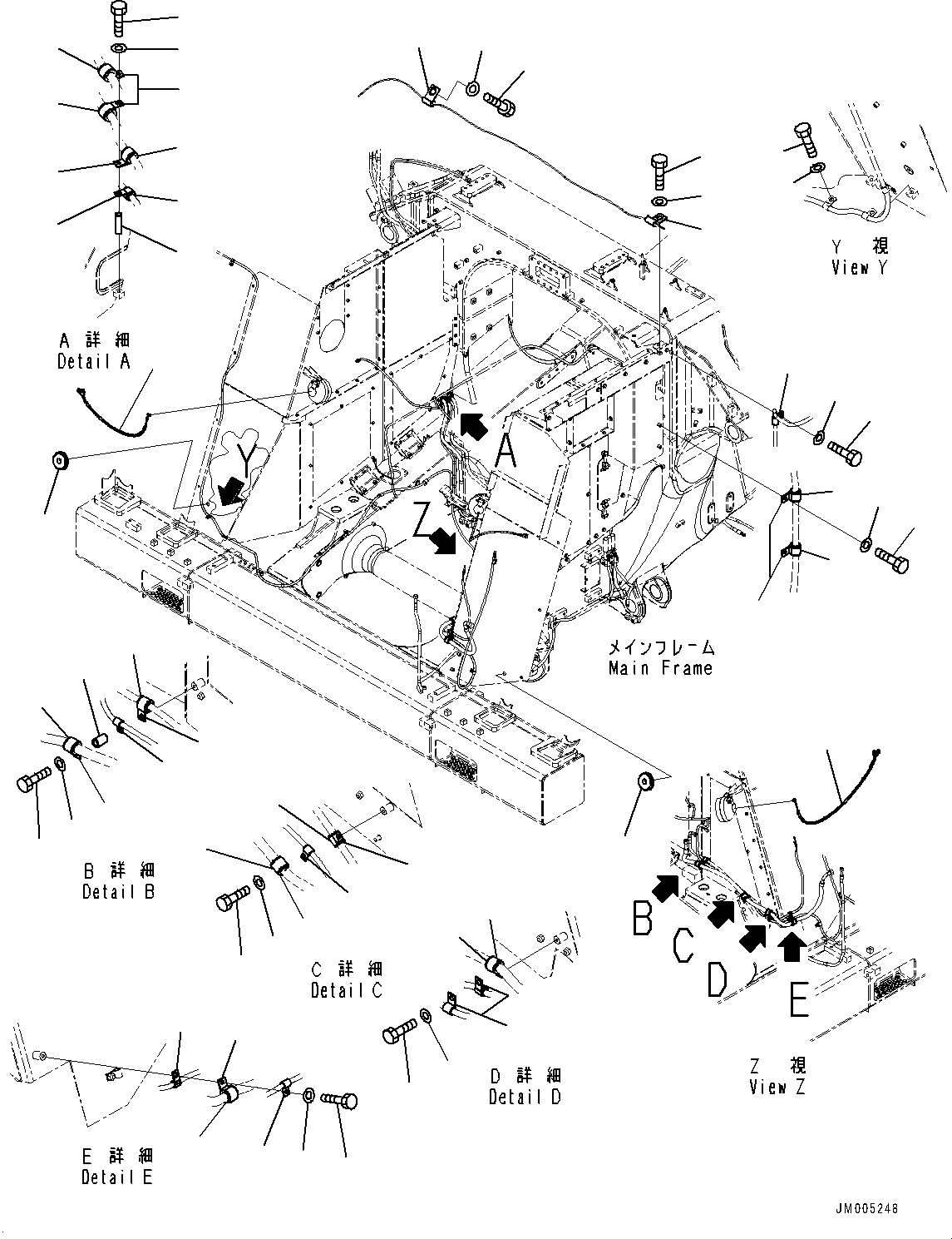 Жгут проводов AHEM7533 KOMATSU