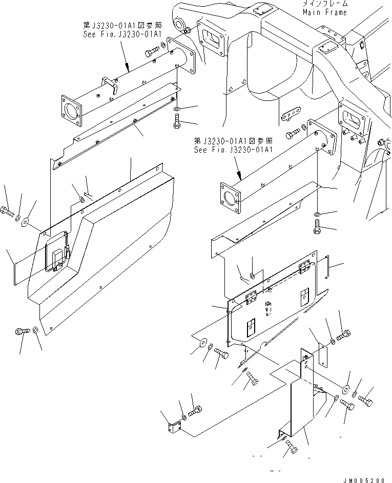 COVER,SIDE¤ R.H. 569-89-83401 KOMATSU