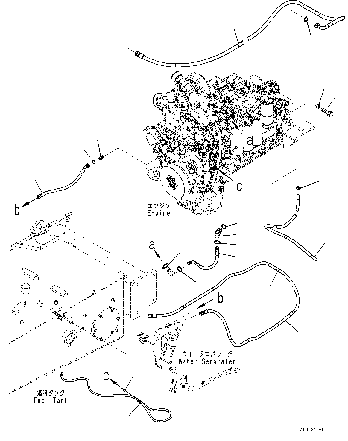 Шланг с торцевым уплотнением 02763-G05A4 KOMATSU