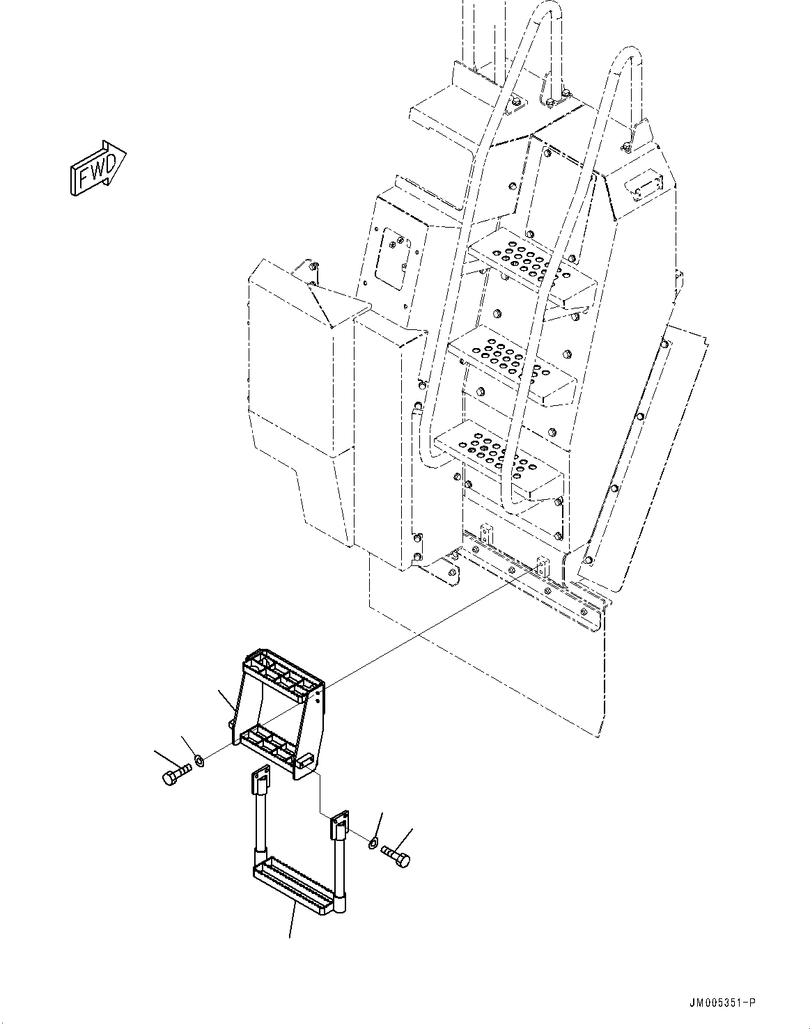 Подножка 56B-54-39462 KOMATSU