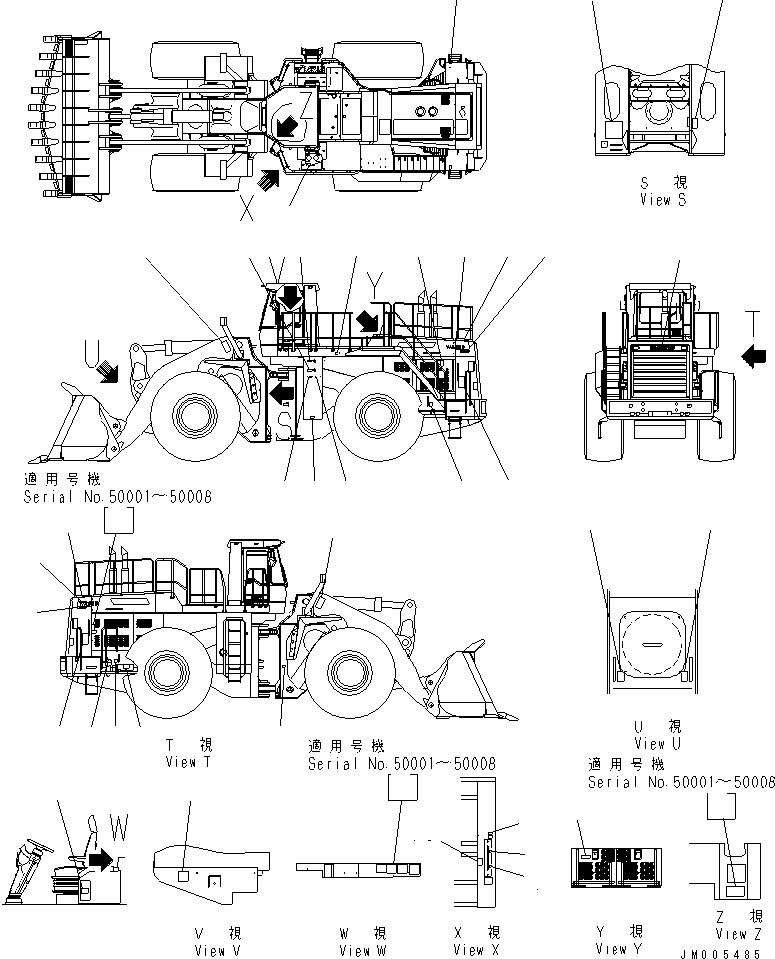 Табличка смазки 428-V07-2110 KOMATSU