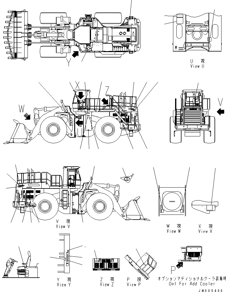 Табличка смазки 427-V06-2390 KOMATSU