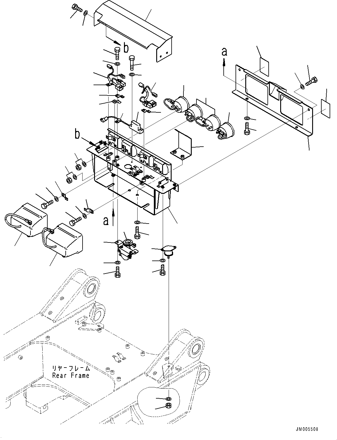 Крышка 56B-85-3A121 KOMATSU