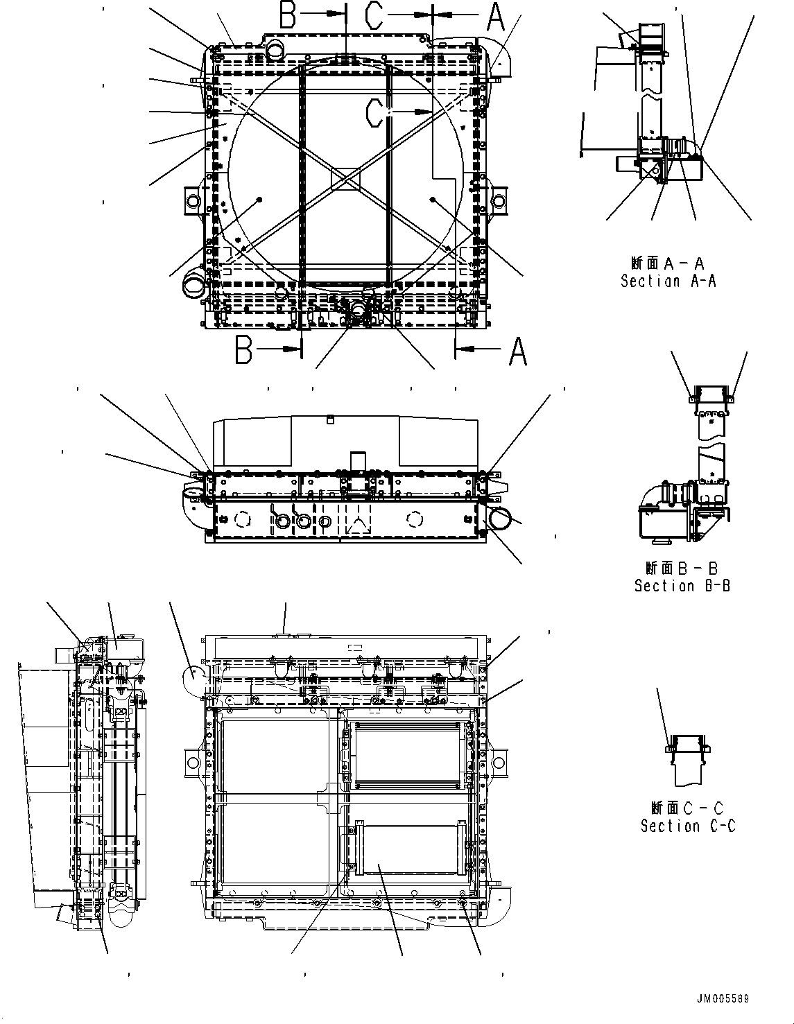 Radiator Subassembly 569-03-89100 KOMATSU