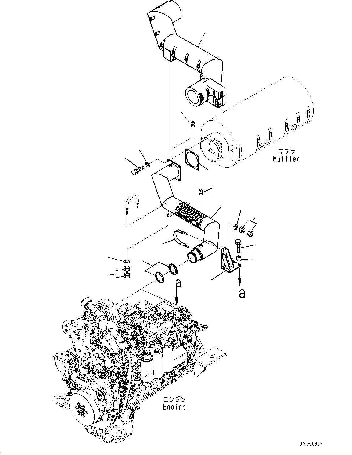 Крышка 56B-02-3A421 KOMATSU