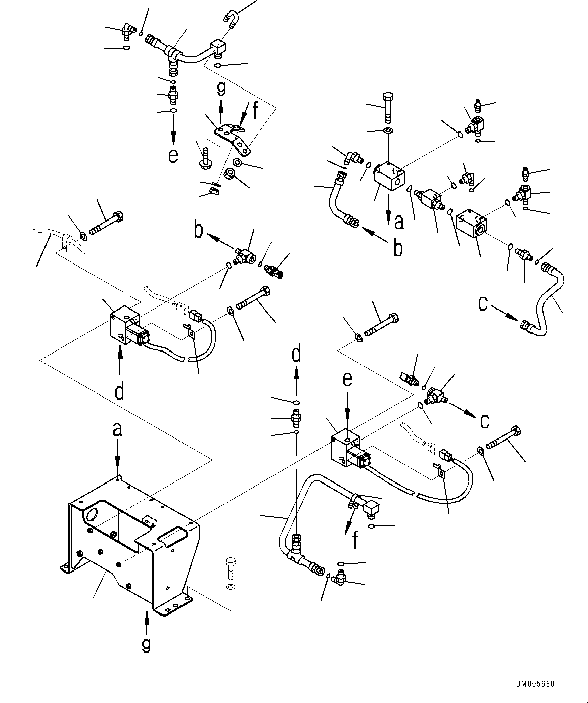 Wiring Harness(Anti-skid Brake System (ABS) and Auto Spin Regulator (ASR),Valve Cover) (569-88-88970) KOMATSU
