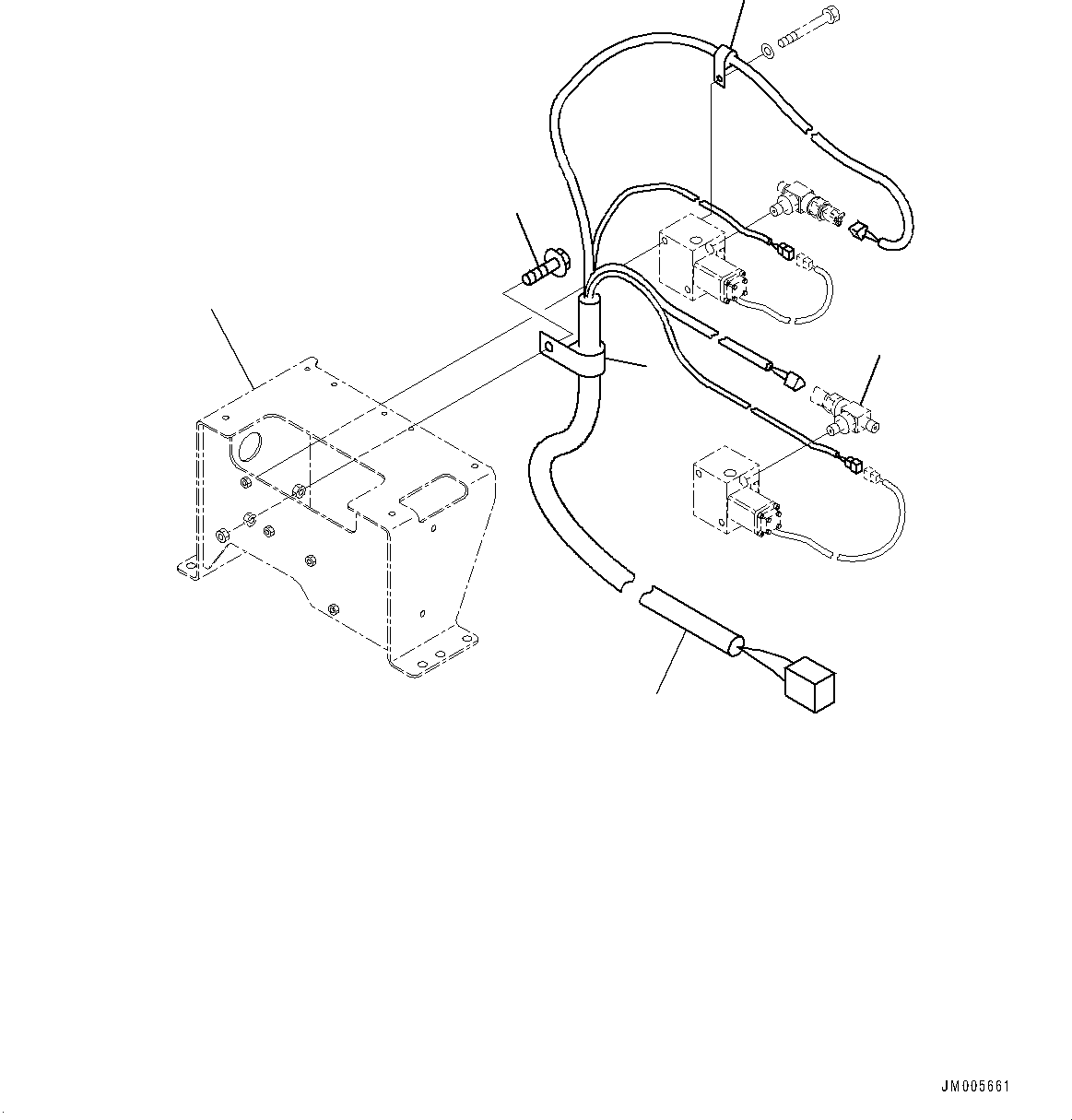 Bracket(Anti-skid Brake System (ABS),Mounting,With Anti-skid Brake System (ABS)) (569-88-88440) KOMATSU