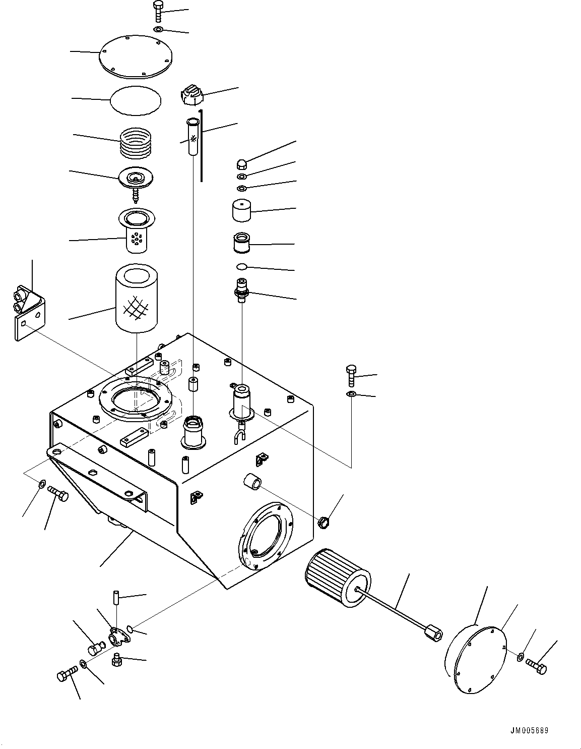 Tank Assembly, Hydraulic Oil 56B-60-3A700 KOMATSU