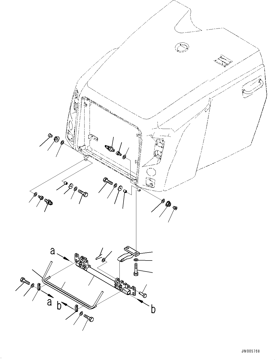 Bar, L.H. 56D-54-31250 KOMATSU