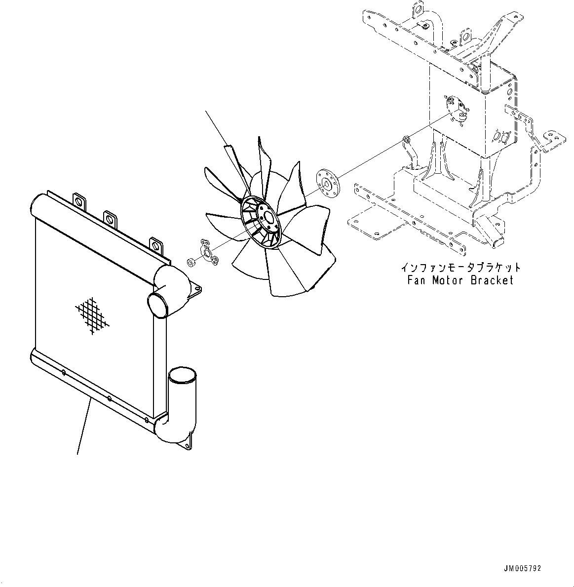Aftercooler Assembly 56D-03-52100 KOMATSU
