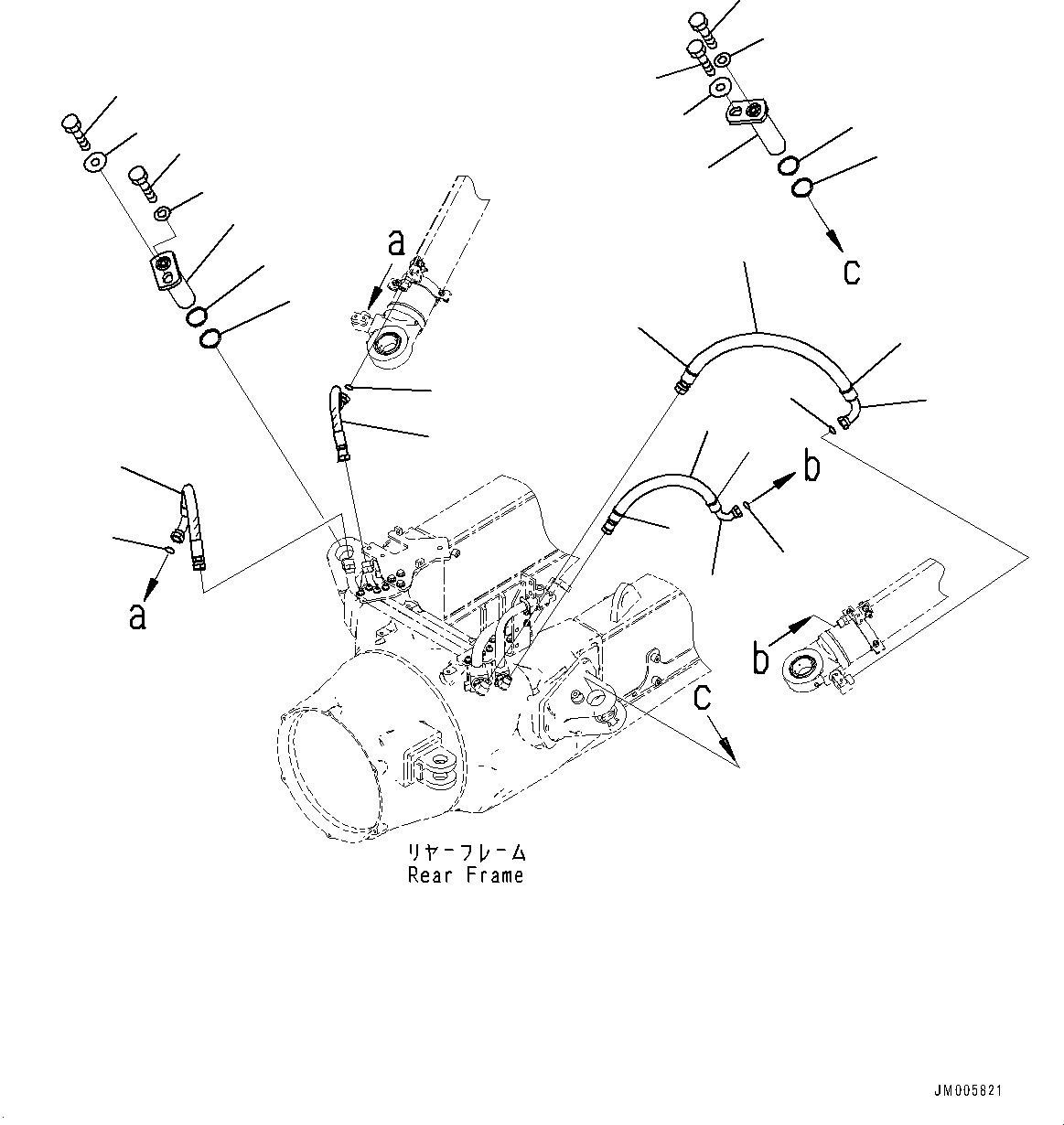 Шланг с торцевым уплотнением 02778-006A6 KOMATSU