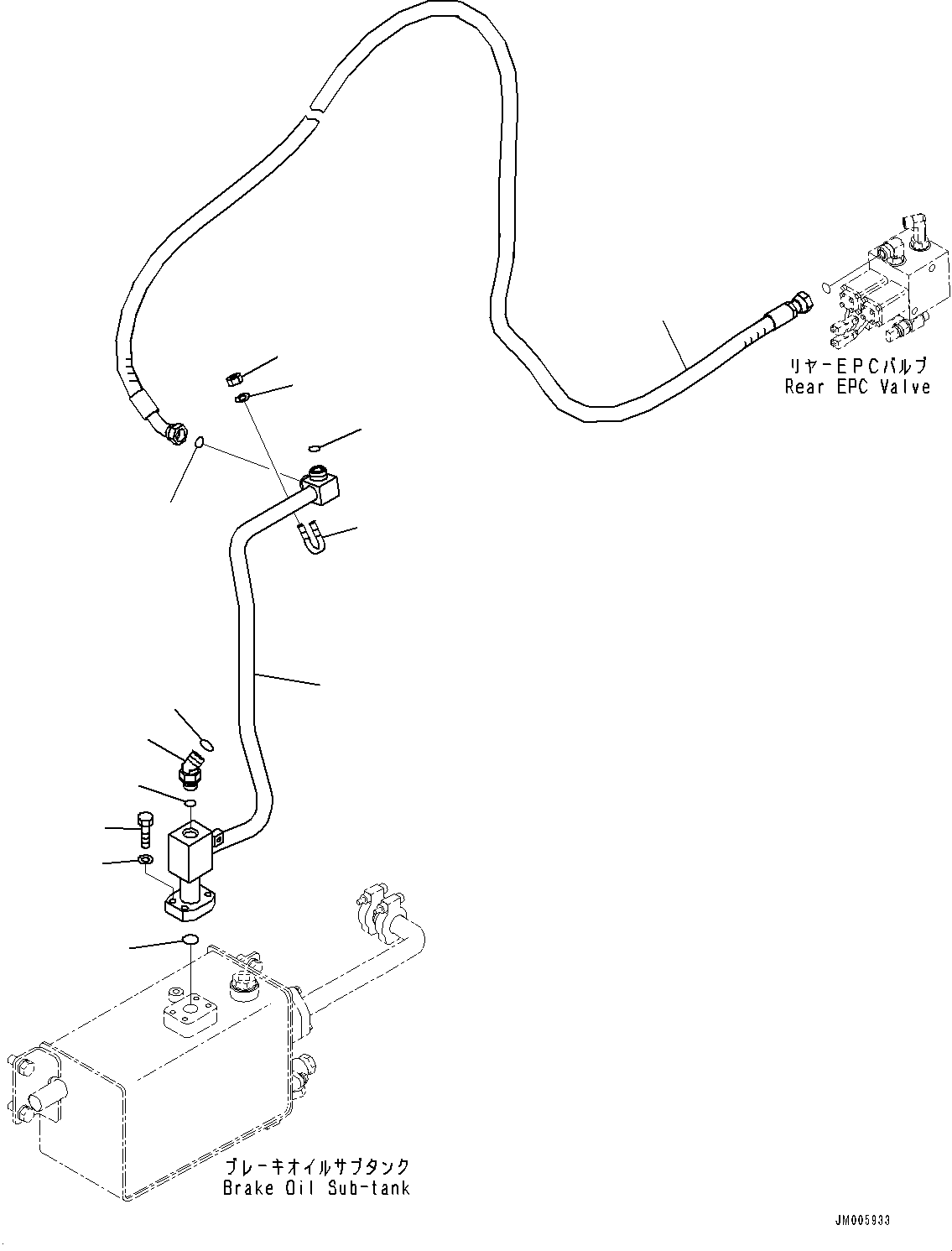 шланг с торцевым уплотнением 02767-00534 KOMATSU