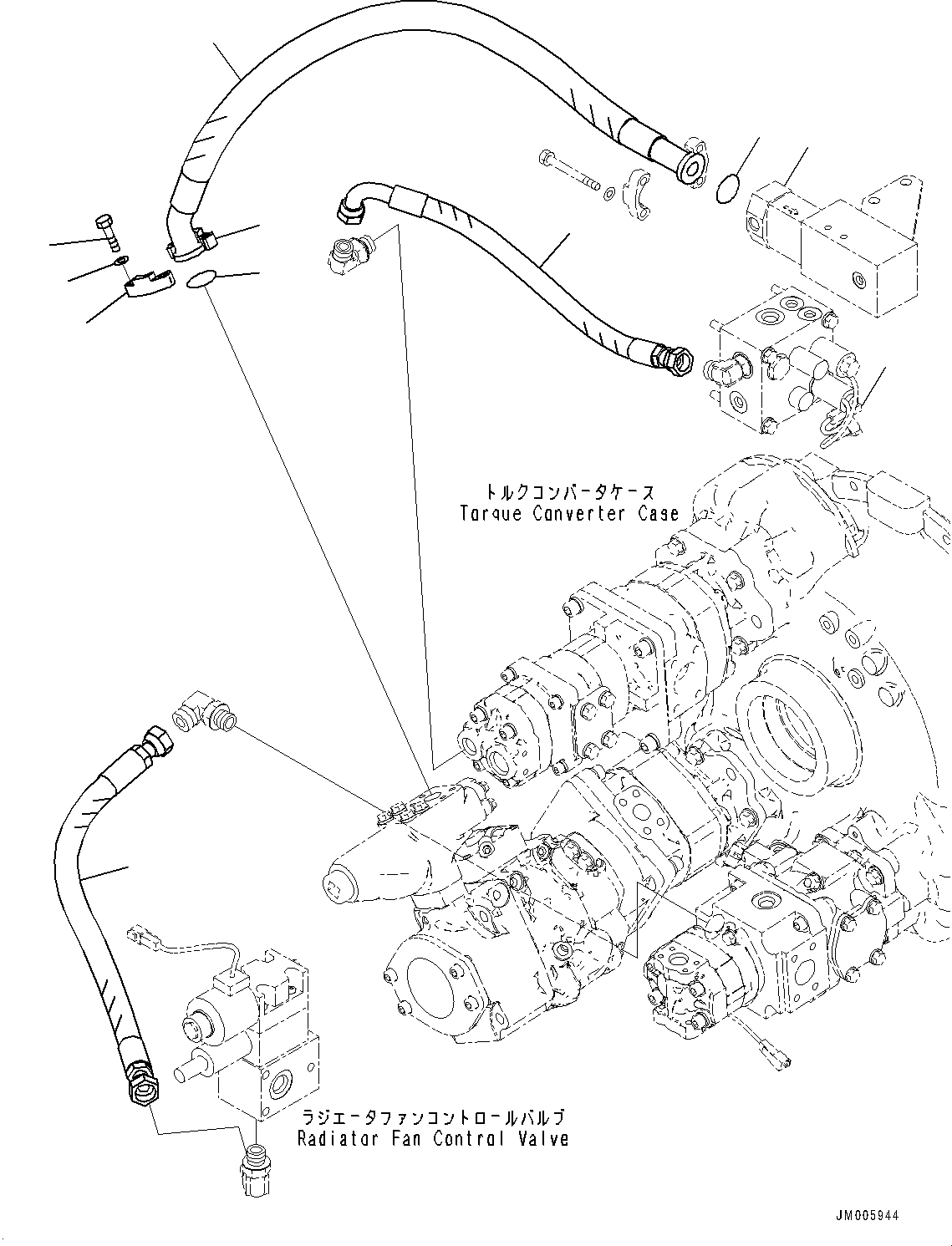 Valve, EPC(Front Steering and Hoist Hydraulic Piping,Reducing Valve and Hoist EPC Valve) (56D-43-32100) KOMATSU