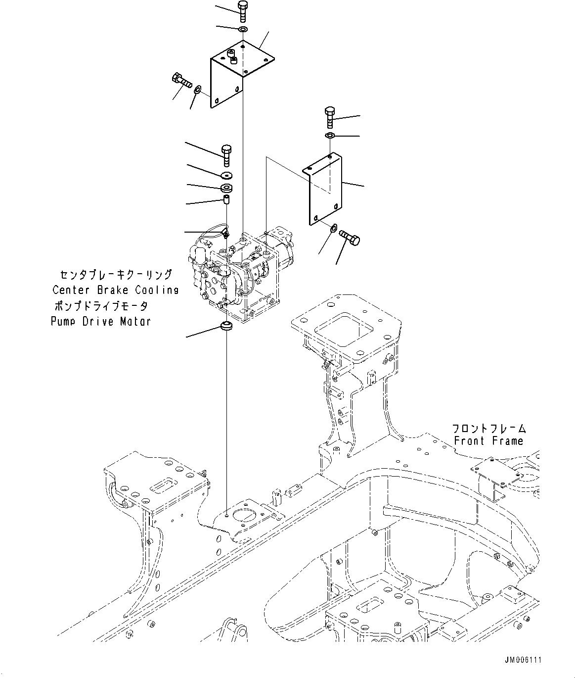 Крышка 56B-86-3A810 KOMATSU