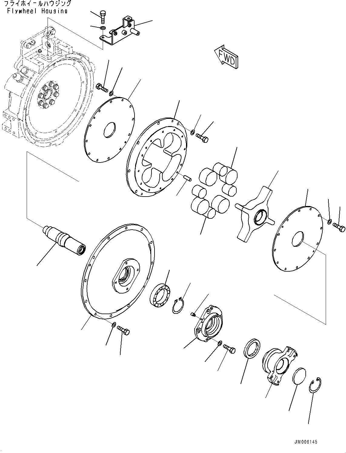 Муфта в сборе 566-01-85281 KOMATSU