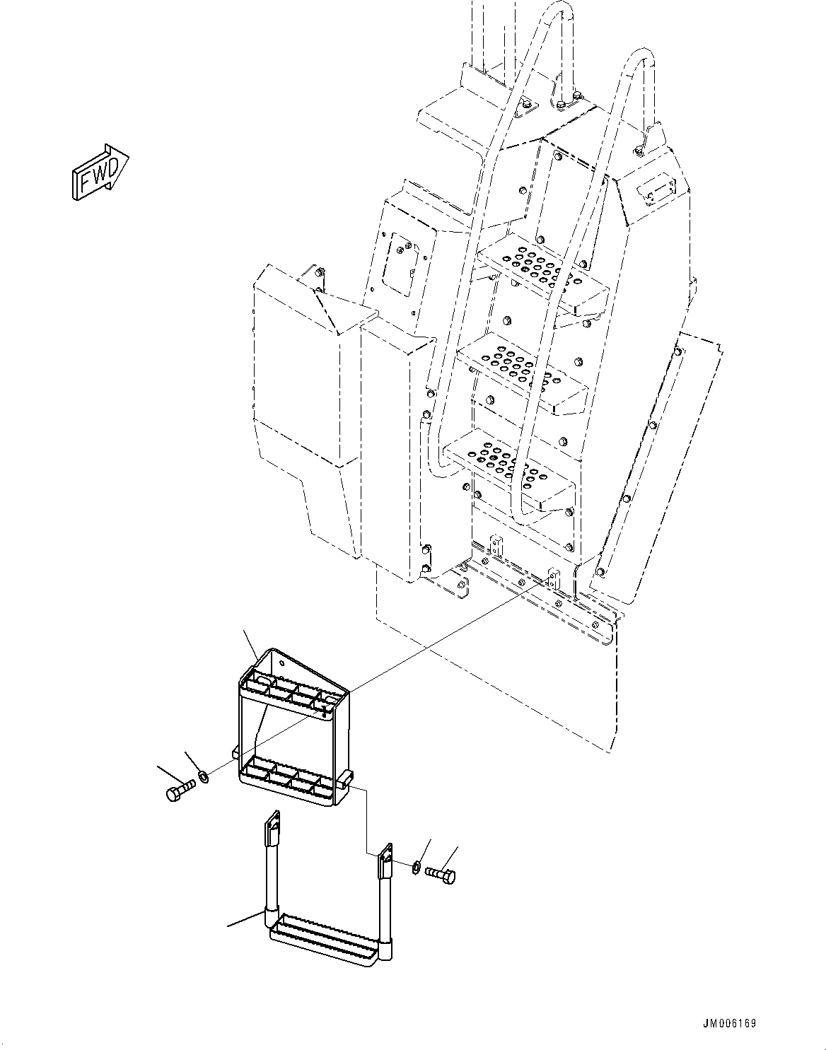 Подножка 56B-54-59450 KOMATSU