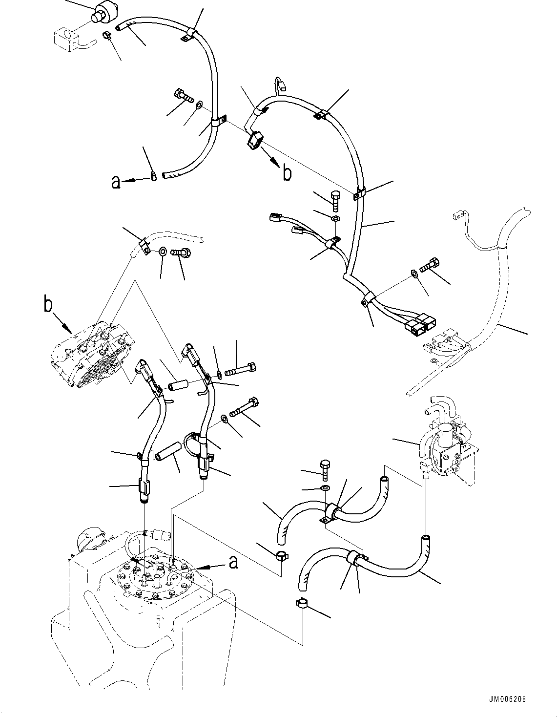 Wiring Harness(Front Wiring Harness,Wiring Harness) (56B-06-51190) KOMATSU