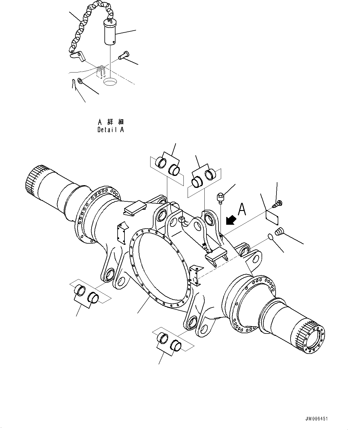 Axle Assembly, Rear 562-22-30007 KOMATSU