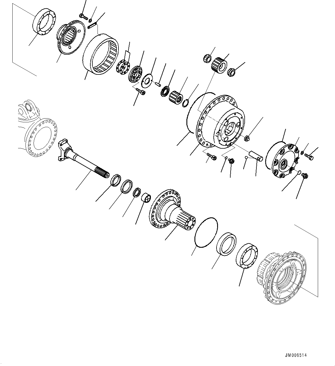 Final Drive Assembly, L.H. 56C-27-24003 KOMATSU