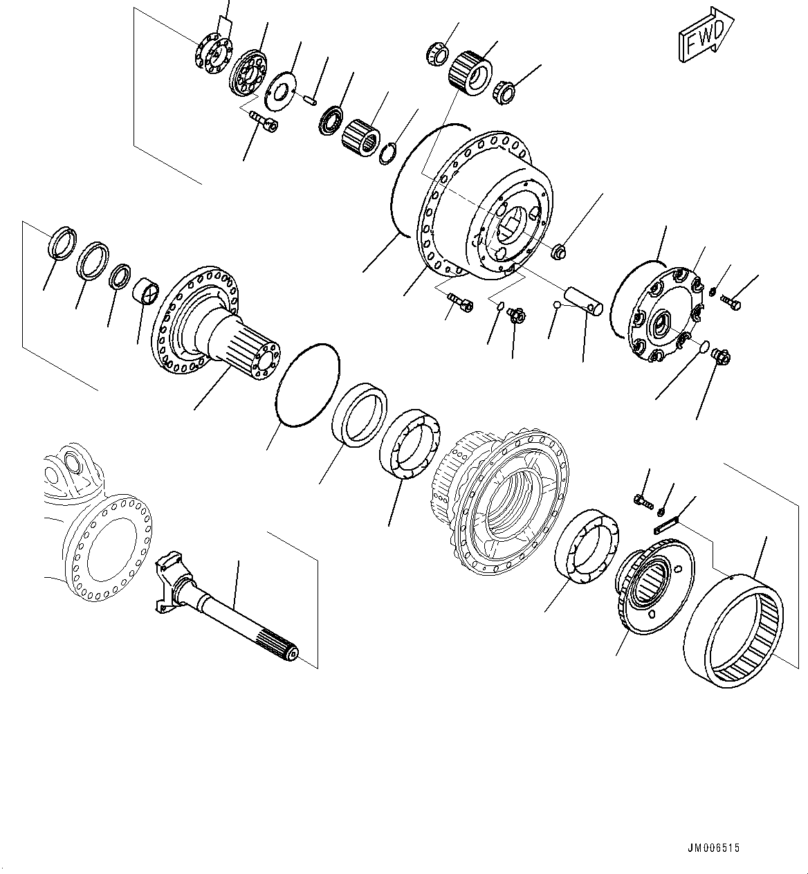 Final Drive Assembly, R.H. 56C-27-24053 KOMATSU