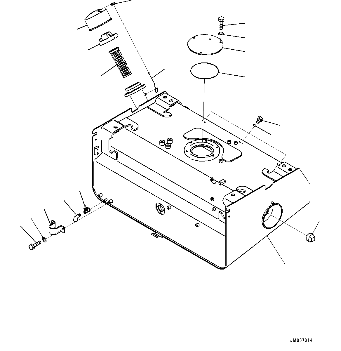 Бак топливный 425-04-51111 KOMATSU