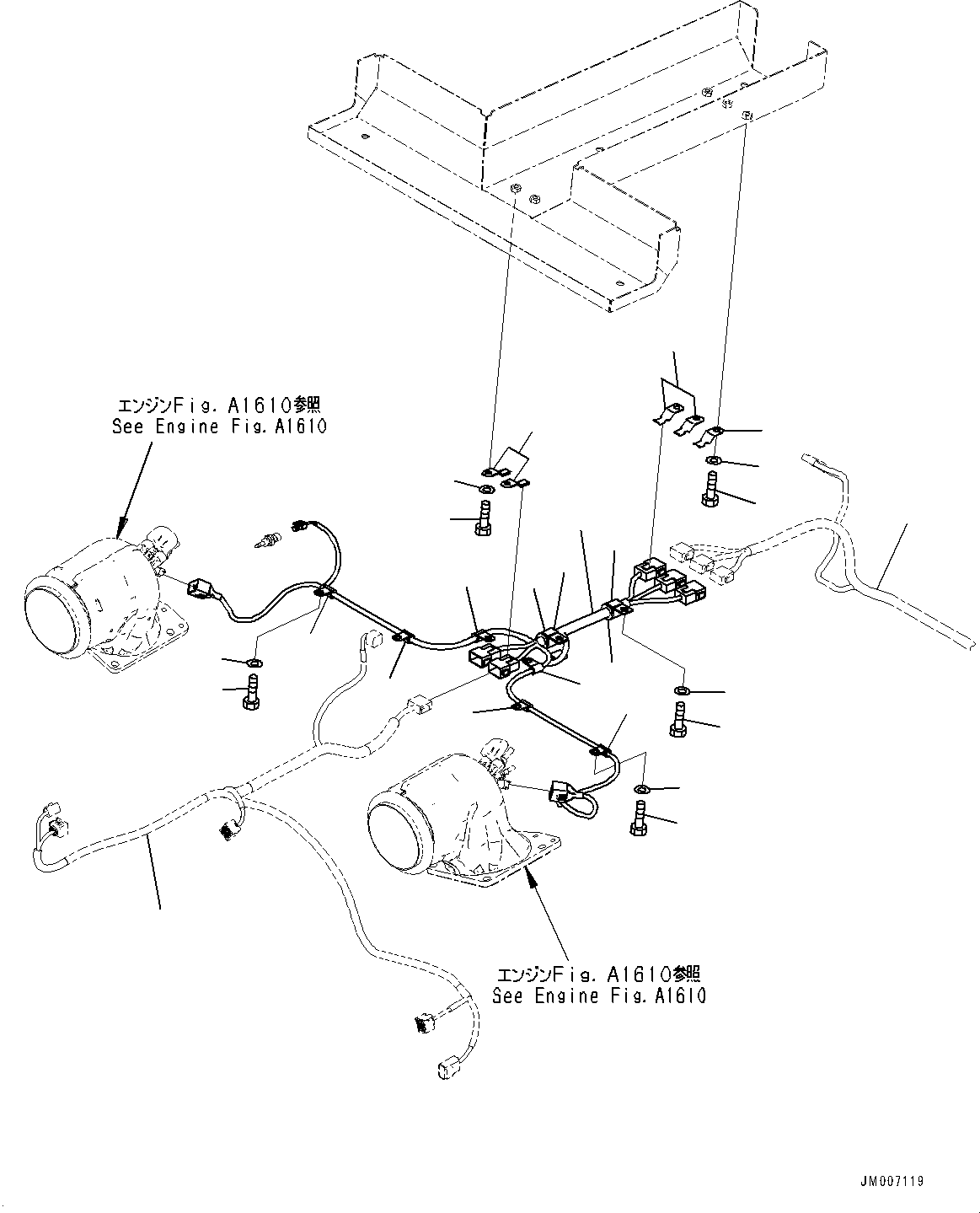 Wiring Harness(Engine Unit,Komatsu Diesel Particulate Filter (KDPF) and SCR Assembly Wiring Harness) (426-06-63421) KOMATSU