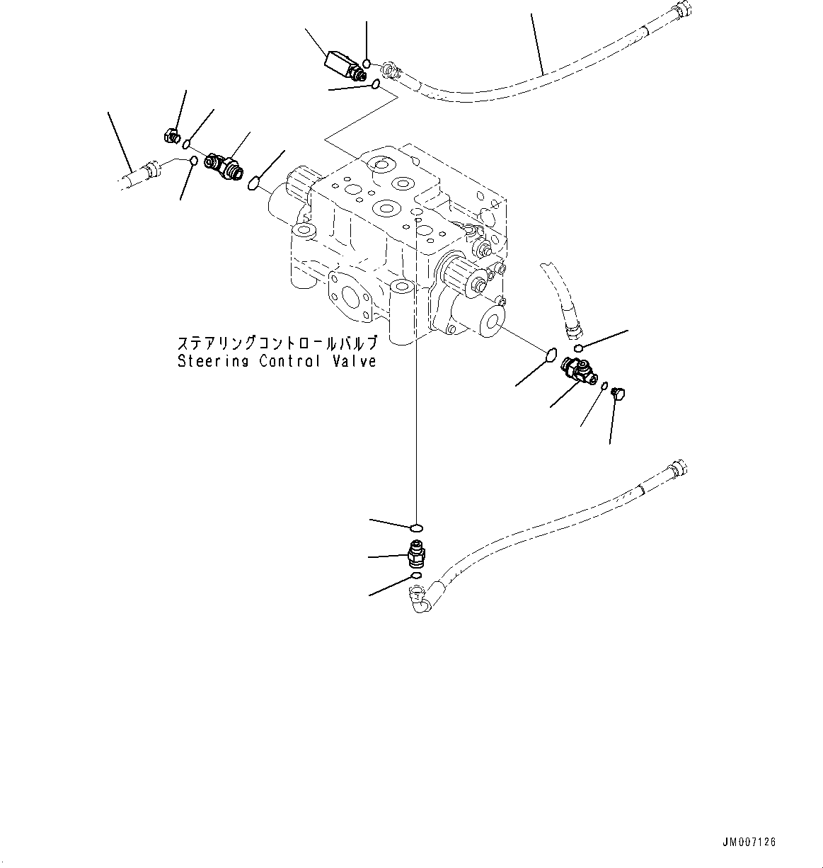 Hose(Steering Hydraulic Piping,Related Parts) (423-S33-4170) KOMATSU
