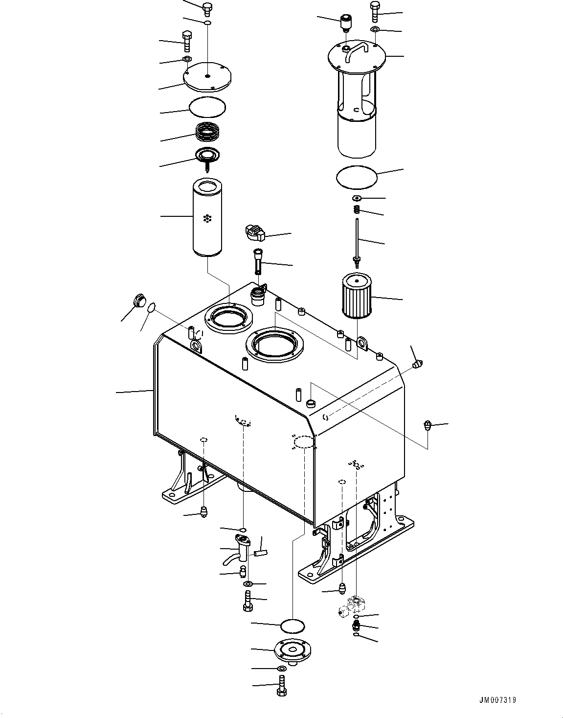 Tank, Hydraulic Oil 425-60-55110 KOMATSU