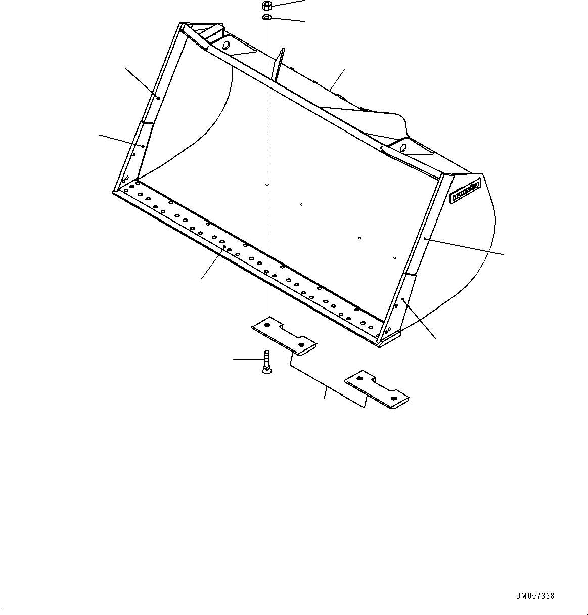 Пластина сварная 425-70-52151 KOMATSU